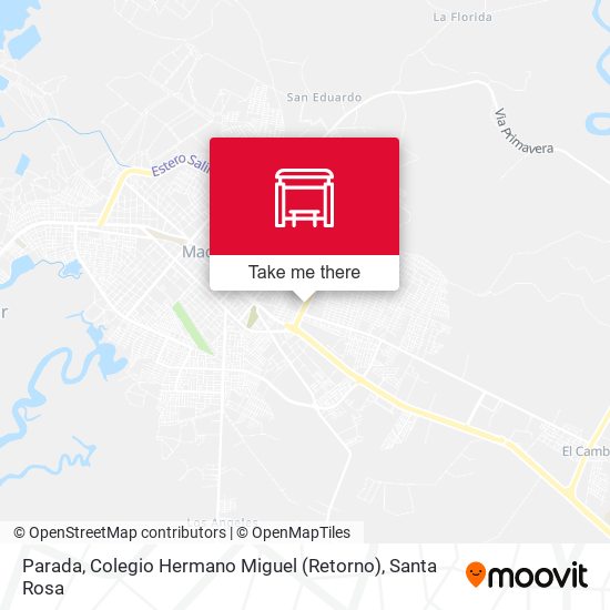 Mapa de Parada, Colegio Hermano Miguel (Retorno)