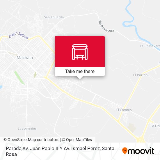 Parada,Av. Juan Pablo II Y Av. Ismael Pérez map