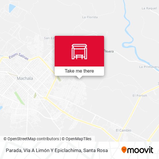 Mapa de Parada, Vía A Limón Y Epiclachima