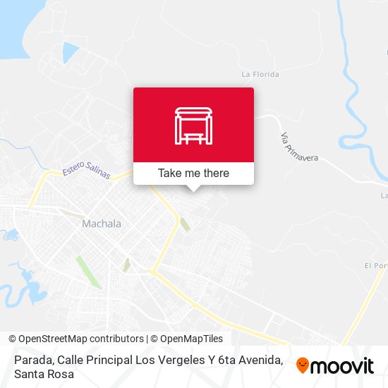 Mapa de Parada, Calle Principal Los Vergeles Y 6ta Avenida