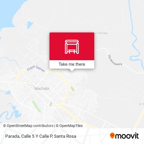 Parada, Calle 5 Y Calle P map
