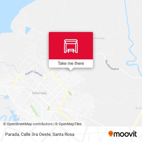 Mapa de Parada, Calle 3ra Oeste