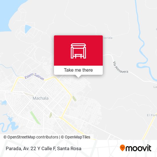 Mapa de Parada, Av. 22 Y Calle F