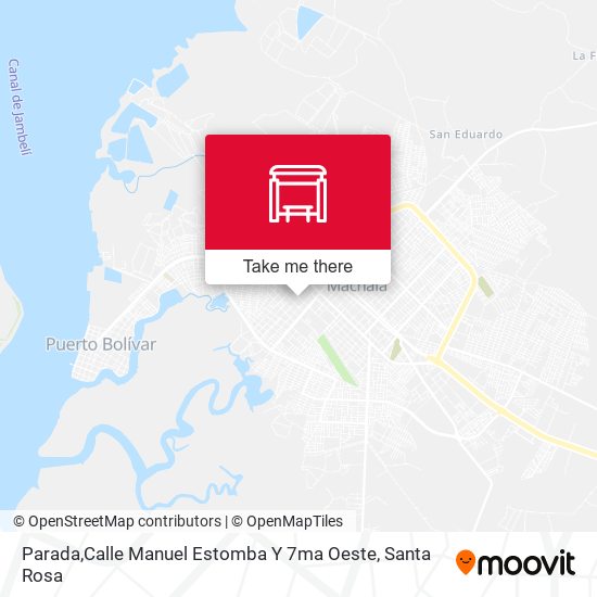 Parada,Calle Manuel Estomba Y 7ma Oeste map