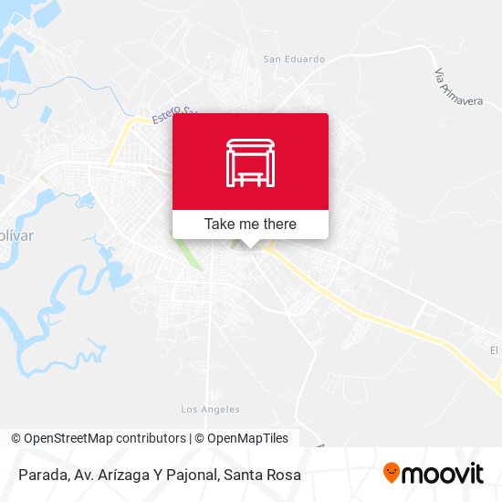 Mapa de Parada, Av. Arízaga Y Pajonal