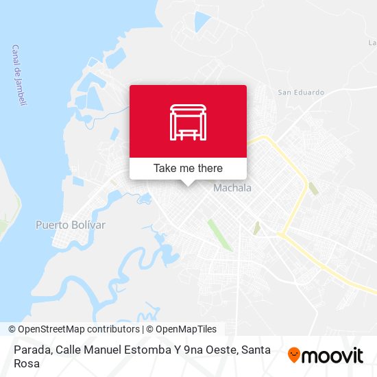Parada, Calle Manuel Estomba Y 9na Oeste map