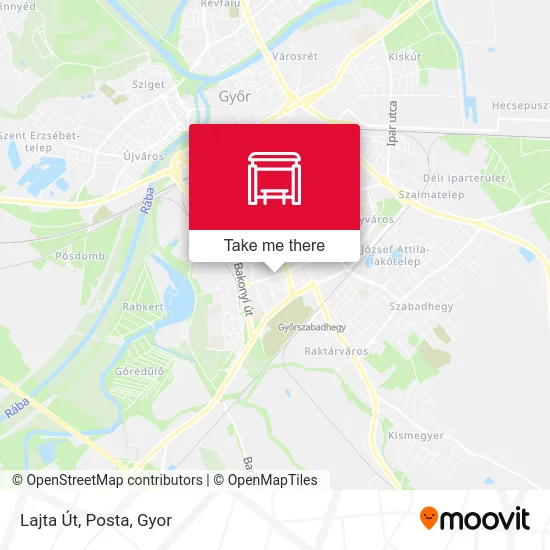 Lajta Út, Posta map