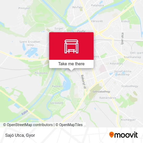 Sajó Utca map
