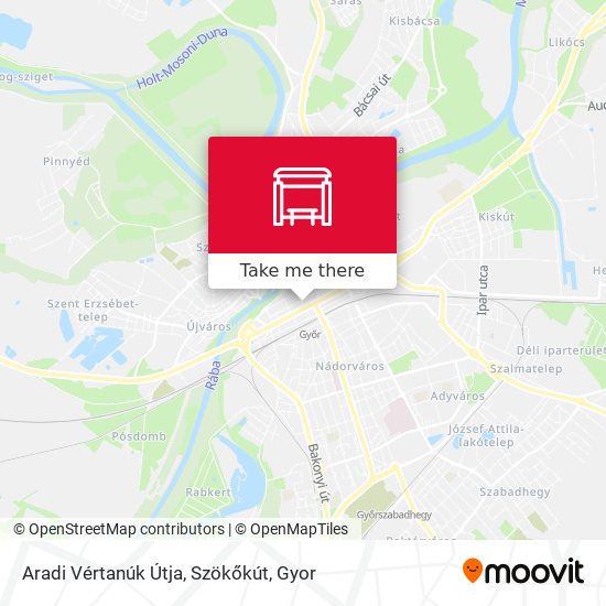Aradi Vértanúk Útja, Szökőkút map