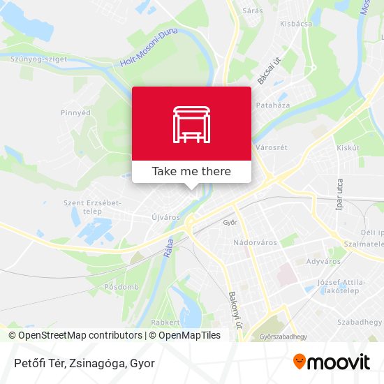 Petőfi Tér, Zsinagóga map