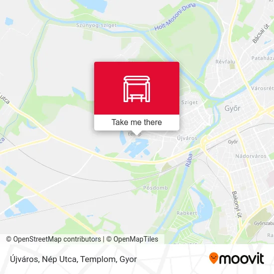 Újváros, Nép Utca, Templom map