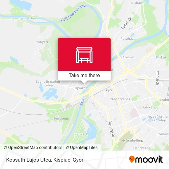 Kossuth Lajos Utca, Kispiac map