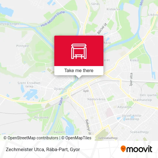 Zechmeister Utca, Rába-Part map