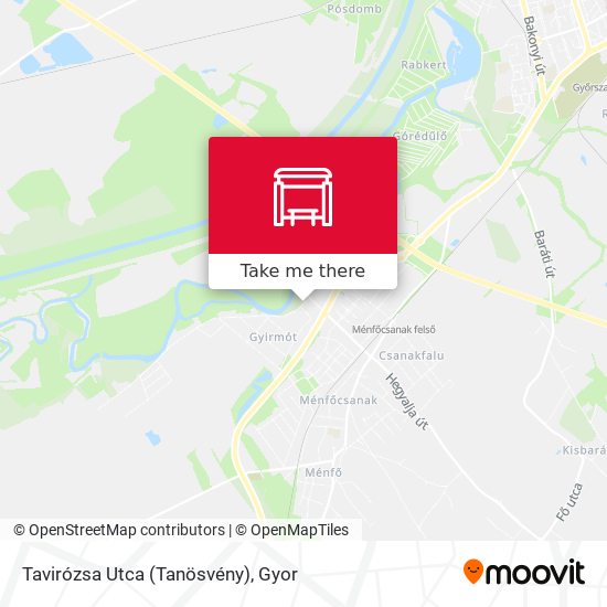 Tavirózsa Utca (Tanösvény) map