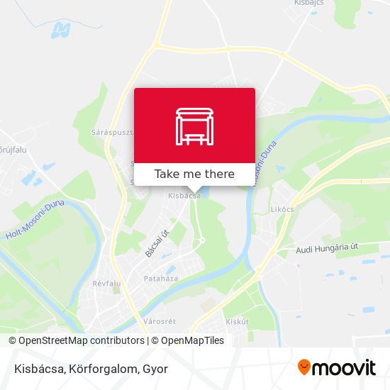 Kisbácsa, Körforgalom map