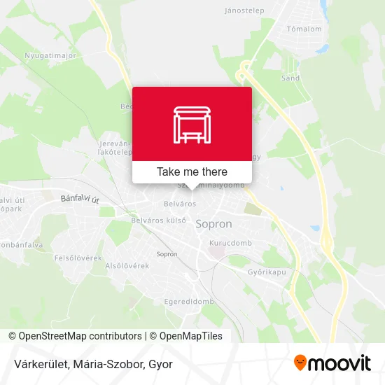 Várkerület, Mária-Szobor map
