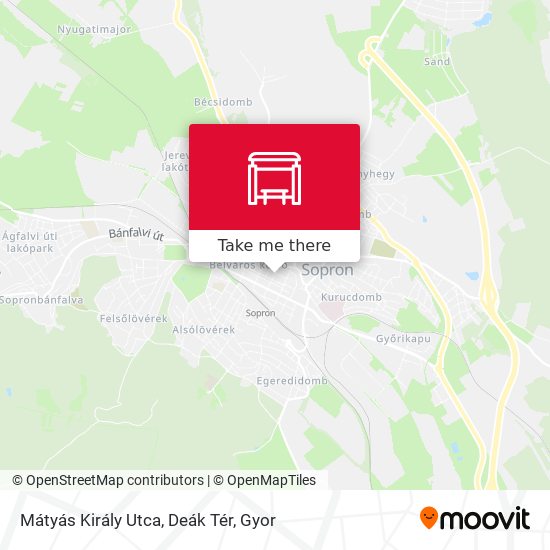 Mátyás Király Utca, Deák Tér map