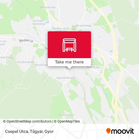 Csepel Utca, Tűgyár map