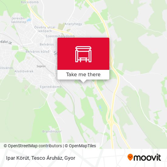 Ipar Körút, Tesco Áruház map