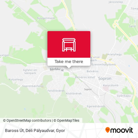 Baross Út, Déli Pályaudvar map