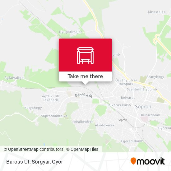 Baross Út, Sörgyár map