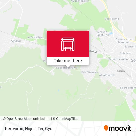 Kertváros, Hajnal Tér map