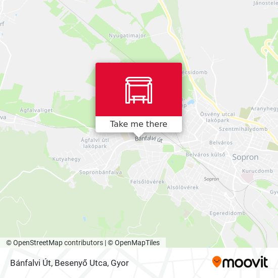 Bánfalvi Út, Besenyő Utca map