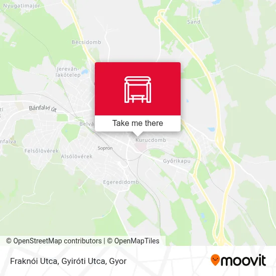 Fraknói Utca, Gyiróti Utca map