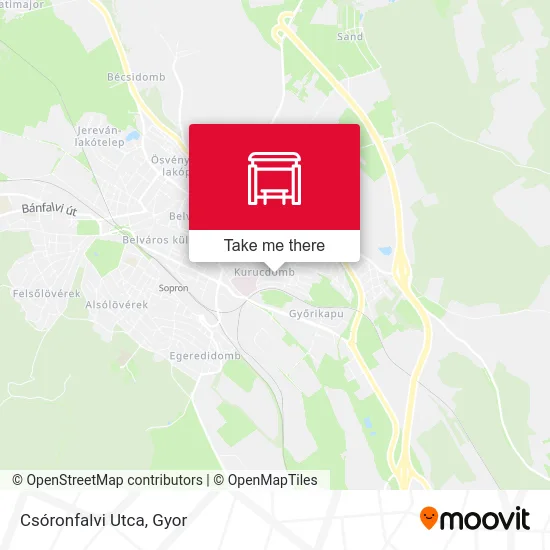 Csóronfalvi Utca map