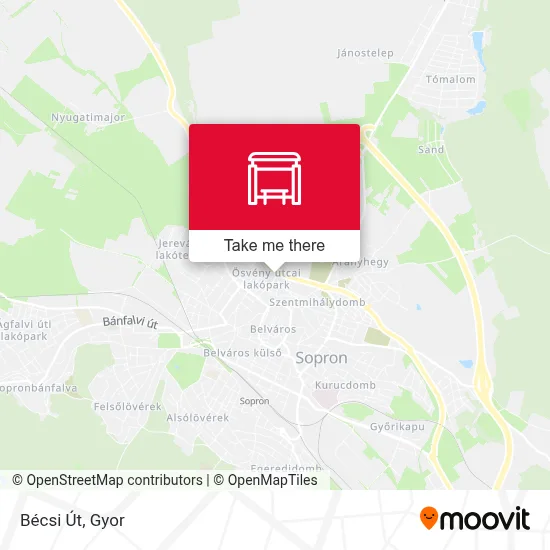 Bécsi Út map