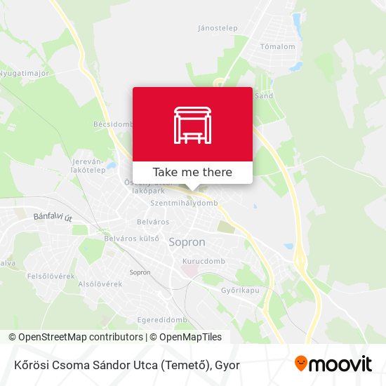 Kőrösi Csoma Sándor Utca (Temető) map