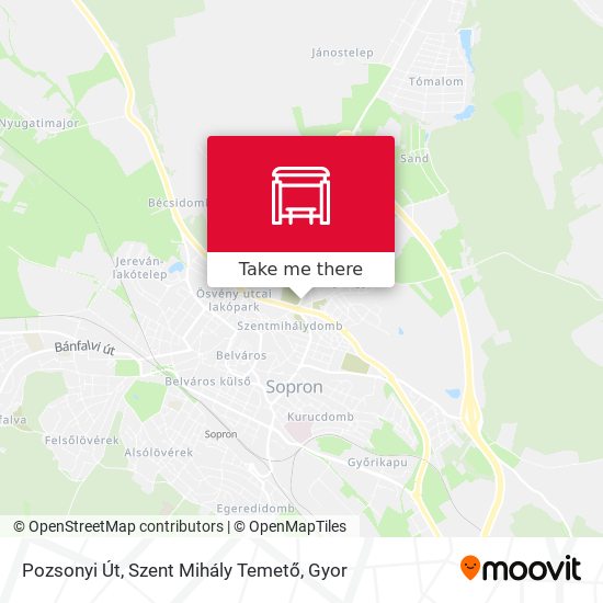 Pozsonyi Út, Szent Mihály Temető map