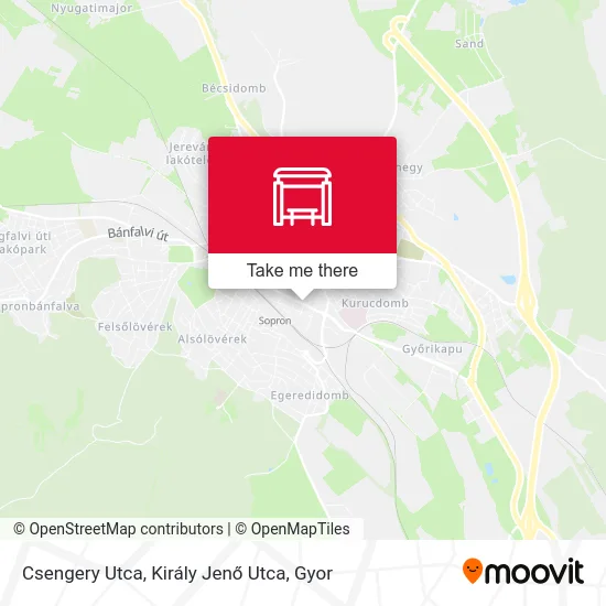 Csengery Utca, Király Jenő Utca map