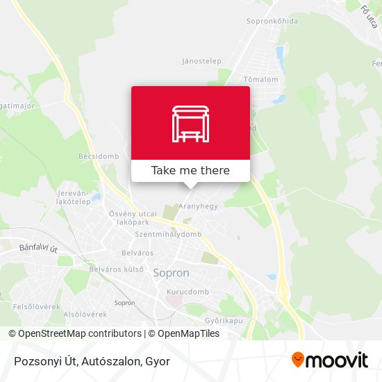 Pozsonyi Út, Autószalon map