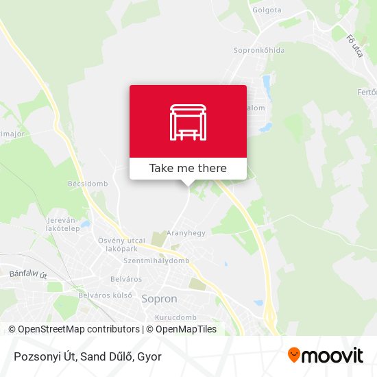 Pozsonyi Út, Sand Dűlő map