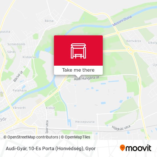Audi-Gyár, 10-Es Porta (Honvédség) map