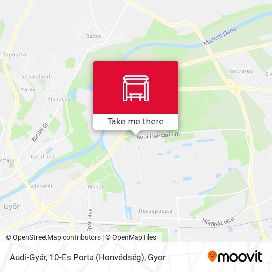Audi-Gyár, 10-Es Porta (Honvédség) map