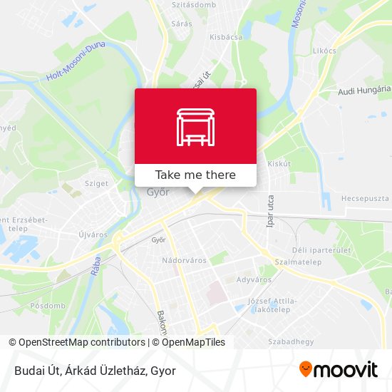 Budai Út, Árkád Üzletház map