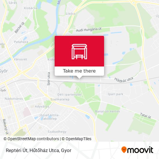Reptéri Út, Hűtőház Utca map