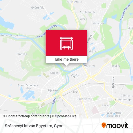 Széchenyi István Egyetem map