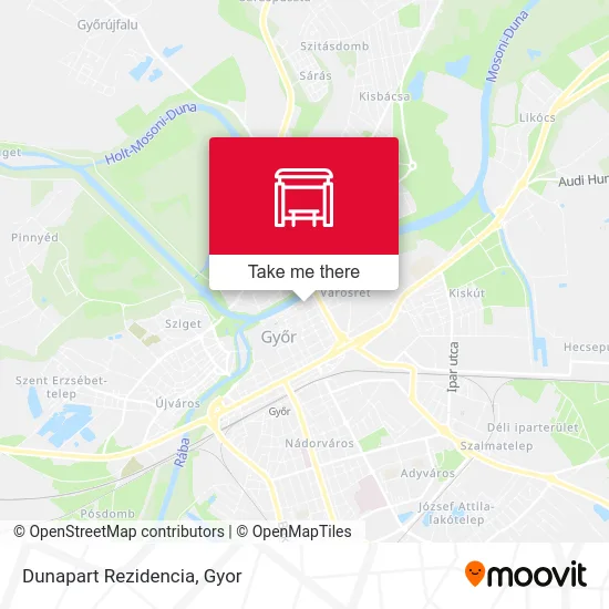 Dunapart Rezidencia map