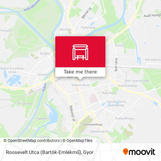 Roosevelt Utca (Bartók-Emlékmű) map