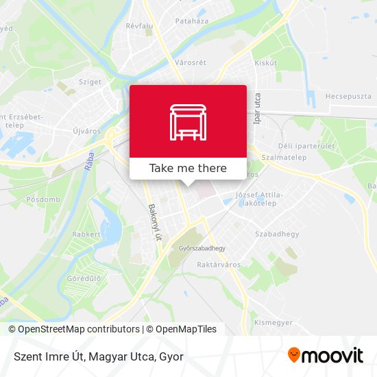 Szent Imre Út, Magyar Utca map