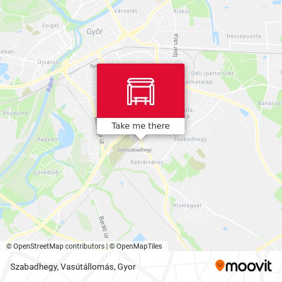 Szabadhegy, Vasútállomás map