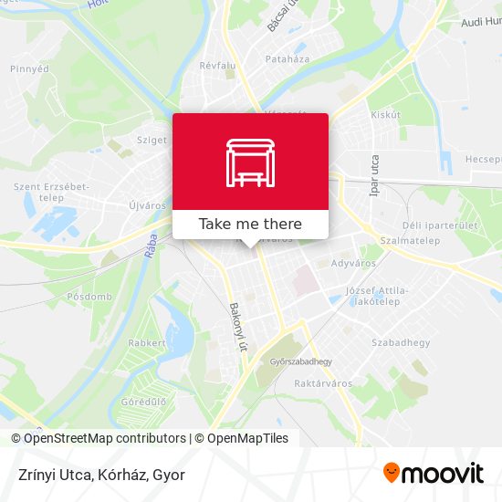 Zrínyi Utca, Kórház map