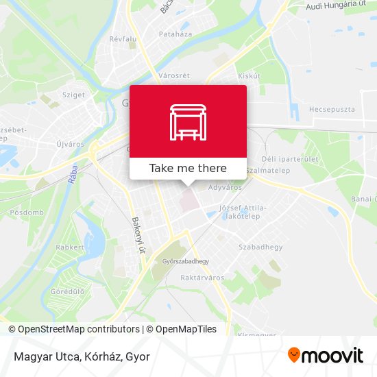 Magyar Utca, Kórház map