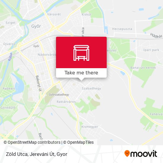 Zöld Utca, Jereváni Út map
