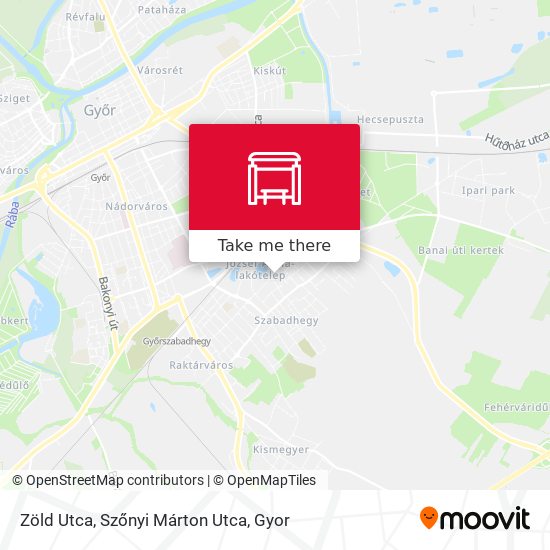Zöld Utca, Szőnyi Márton Utca map
