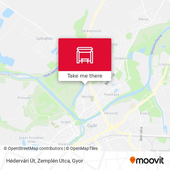 Hédervári Út, Zemplén Utca map