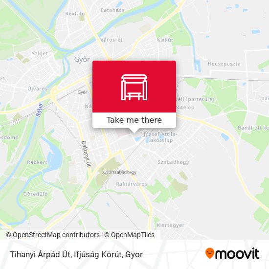 Tihanyi Árpád Út, Ifjúság Körút map
